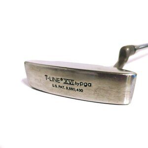 PGA T-Line XVI Blade Putter Single Golf Club RH Stainless Steel 34" Vintage